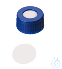 Kurzgewindekappe, ND9 PP, blau, 0,2 mm, PTFE virginal, 1000/PAK Dieses...