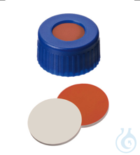 Kurzgewindekappe, ND9 PP, blau, 1,0 mm, RedRubber/PTFE beige geprüfte IH-Qualitä