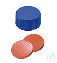 ND9 PP Short Thread Cap, blue, closed, 1,0mm  Synthetic RedRubber/PTFE...