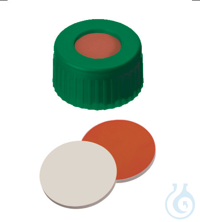 Kurzgewindekappe, ND9 PP, grün, 1,0 mm, RedRubber/PTFE beige, geprüfte IH-Qualit