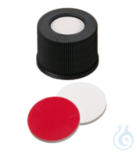 ND10 PP cap, Silicone white/PTFE red