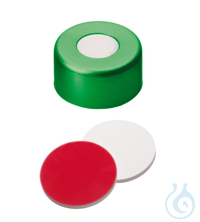 ND11 Crimp Seals: Aluminum Cap green lacquered with 5,5mm centre hole, 10 x...