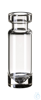 ND11 1,1ml Mikroliter Rollrandflasche, 32x11,6mm, Klarglas, silanisiert 