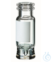 0,9ml Total microliter snap ring vial, ND11, 32 x 11,6mm, Clear glas,...