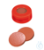 Schnappringkappe, ND11 PE: rot mit 6 mm Loch, Naturkautschuk rot-orange/TEF...