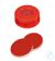 Schnappringkappe, ND11: rot mit 6 mm Loch, PTFE rot/Silikon weiß/PTFE rot,...