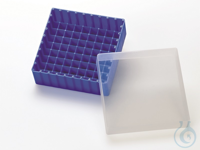 PP Aufbewahrungsbox (blau) für 1,5, 1,8 und 2 ml vials o. 2 ml shell vials,...