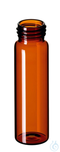 40 ml EPA screw thread vial, 95 x 27.5 mm, amber, 1st hydrol. Class 40 ml EPA...