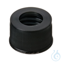 ND13 PP Screw Cap, black, 8,5mm centre hole, thread 13-425, 10x100/PAK This...