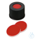 Schraubkappe, ND13 Verschluss: PP, schwarz mit 8,5 mm Loch, PTFE rot/Silikon...