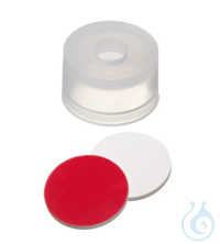 ND11 Combination Seal: PE-Cap, transparent, 13x7,5mm + centre hole, 10 x 100...