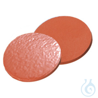 Septa, 19 mm diameter, natural rubber red-orange/TEF transp., 60° shore A,...