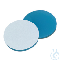 Septum, 19 mm Durchmesser, Si blau transp./PTFE weiß, 1,3mm, Si blau transp./PTF