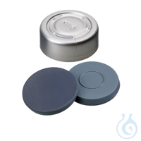 20mm Combination Seal: Aluminum Cap, clear lacquered, complete tear off, 10 x...