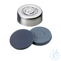20mm Combination Seal: Aluminum Cap, plain, centre tear off, 10 x 100 pc...