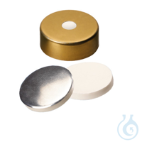 20mm Combination Seal: Magnetic Cap, gold lacquered, 5mm centre hole, 10 x...