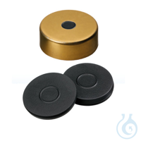 Bördelkappe, ND20 Butyl Verschluss: Aluminium, magnetisch, gold, mit 5 mm...