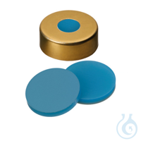 Bördelkappe, ND20 Magnetisch, gold, 8 mm Loch, 3,0 mm, Silikon blau transparent/