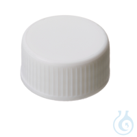 24mm PP Screw Cap, white, closed top, 10x100/PAK This Screw Cap is without...