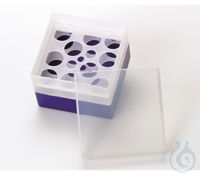 PP Storage Box for 30ml u. 40ml EPA-Vials, violet, with cover...