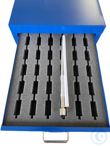 Aufbewahrungssystem für 30 HPLC-Säulen, Stahlschrank