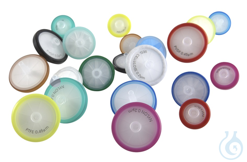 Spritzenfilter, Micropur, PTFE, 25 mm, 0,20 µm, PP-Gehäuse