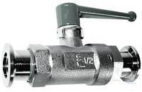 Fine Vacuum Ball Valves Manually Operated 2-Way, Brass Nickel-Plated Type DN...