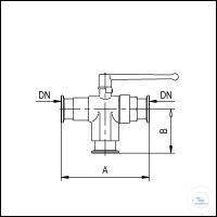 3Panašios prekės Fine Vacuum Ball Valves Manually Operated 3-Way, Brass Nickel-Plated Type DN...