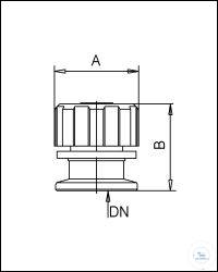 2Artikelen als: Overdrukbeveiligingsklep OPV 16 open, type OPV 16 DN...KF, A 31 mm, B 32 mm...