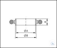 KF Centering Rings with Perbunan-O-Ring, Stainless Steel Type DN 16 KF, A 15...