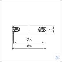 5Panašios prekės KF External Centering Rings Double Sided Mechanism with Perbunan O-Ring,...