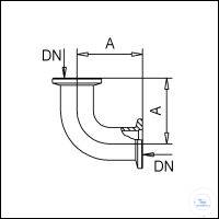 3Panašios prekės Elbow (90°), Stainless Steel, DN 16 KF Elbow (90°), Stainless Steel, DN 16 KF