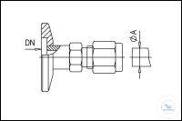 18Artikelen als: Overgangsflens KF-Swagelok DN 25 - 6 mm, type DN 25 KF, A 6 mm,...