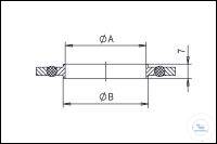 5Panašios prekės ISO-K Centering Rings with Outside Ring, Stainless Steel, and Perbunan-O-Ring...