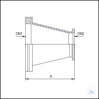 2Panašios prekės Reducer ISO-K/KF, Stainless Steel, DN 63/25 Reducer ISO-K/KF, Stainless...
