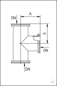 5Panašios prekės ISO-K Tees, Stainless Steel Type DN 63 ISO-K, A 88 mm ISO-K Tees, Stainless...