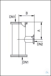 6Panašios prekės Tee ISO-K/KF, Stainless Steel, DN 63/16 Tee ISO-K/KF, Stainless Steel, DN 63/16