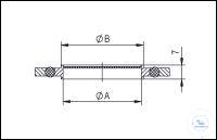 5Panašios prekės Centering Ring with Fine Filter and Perbunan O-Ring, Stainless Steel, DN 63...