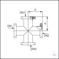 7Panašios prekės 4-Way Cross, Stainless Steel, DN 16 CF 4-Way Cross, Stainless Steel, DN 16 CF