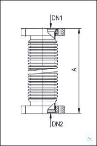 12Panašios prekės CF Metal Hoses, Annealed, Stainless Steel Type DN 16 CF, A 250 mm CF Metal...