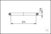 CF-Viton-Dichtung DN 16, Typ DN 16 CF, A / B 2,0 / 21,0 mm, C / D 16,0 / mm,...