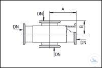 3Artikelen als: KF dwarsstuk aluminium DN 25, type DN 25 KF, A 50 mm, B 25 mm, KF dwarsstuk...