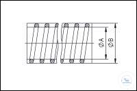 PVC-Schlauch mit Stützspirale DN 25, Typ DN 25 KF, A 25 mm, B 35 mm,