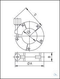 KF-Spannkette Aluminium DN 10/16, Typ DN 10/16 KF, A 52 mm, B 16 mm, C / D 23...