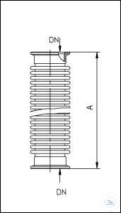 19Panašios prekės KF Flexible Metal Tubes, Annealed, Stainless Steel Type DN 10 KF, A 250 mm KF...