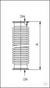 Metal Vacuum Hose, Stainless Steel, DN 25 KF, 1500mm