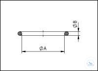 3Panašios prekės KF O-Rings for Glass-Metal-Flange Connections, Viton Type DN 16 KF, A 20 mm,...