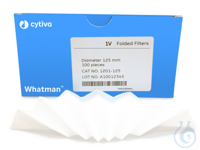 Papel filtro cualitativo GRADO 1V PLEGADO, 150mm (11 µm) V_lenta