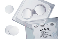Membranas Círculos, Nylon, blanca lisa, 0.45?m 90mm