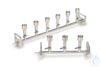 Rampa filtración vacío, 6 plazas, acero inoxidable, autoclavable, esterilizable 